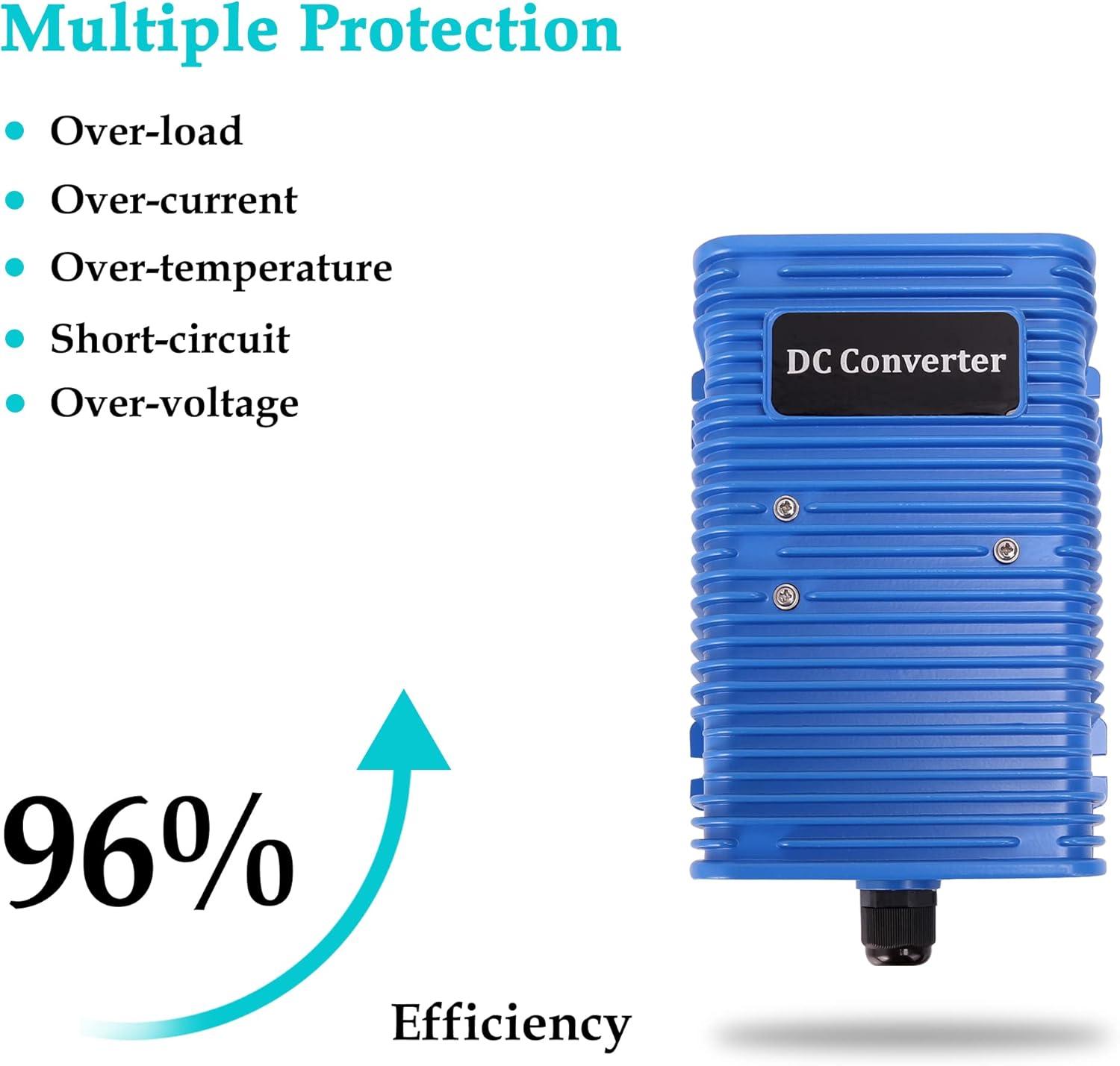 image10L0L Golf Cart Voltage Reducer 36V 48V to 12V 30A 350W Universal DC Step Down Converter Regulator Transformer for Yamaha EZGO Club Car