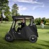 image10L0L 2 Passenger Deluxe Golf Cart Driving Enclosures for Club Car Precedent Waterproof Portable Transparent Golf Cart Cover Storage Enclosure  4Sided Roof up to 57quot LBlack