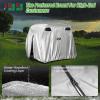 image10L0L 2442 Passenger Golf Cart Cover Fits for Yamaha EZGO Club Car 420D Waterproof Durable Polyester Golf Cart Cover with Three Zipper Doors Windproof Sunproof  BlackArmy GreenSliverPure Silver