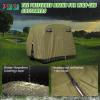 image10L0L 2442 Passenger Golf Cart Cover Fits for Yamaha EZGO Club Car 420D Waterproof Durable Polyester Golf Cart Cover with Three Zipper Doors Windproof Sunproof  BlackArmy GreenSliverArmy Green