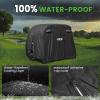 image10L0L 2442 Passenger Golf Cart Cover Fits for Yamaha EZGO Club Car 420D Waterproof Durable Polyester Golf Cart Cover with Three Zipper Doors Windproof Sunproof  BlackArmy GreenSliverBlack