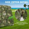 image10L0L 2442 Passenger Golf Cart Cover Fits for Yamaha EZGO Club Car 420D Waterproof Durable Polyester Golf Cart Cover with Three Zipper Doors Windproof Sunproof  BlackArmy GreenSliverGreen Camouflage