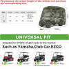 image10L0L 2442 Passenger Golf Cart Cover Fits for Yamaha EZGO Club Car 420D Waterproof Durable Polyester Golf Cart Cover with Three Zipper Doors Windproof Sunproof  BlackArmy GreenSliverGreen Camouflage