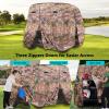 image10L0L 2442 Passenger Golf Cart Cover Fits for Yamaha EZGO Club Car 420D Waterproof Durable Polyester Golf Cart Cover with Three Zipper Doors Windproof Sunproof  BlackArmy GreenSliverCamouflage