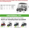 image10L0L 2442 Passenger Golf Cart Cover Fits for Yamaha EZGO Club Car 420D Waterproof Durable Polyester Golf Cart Cover with Three Zipper Doors Windproof Sunproof  BlackArmy GreenSliverCamouflage