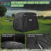 image10L0L 2442 Passenger Golf Cart Cover Fits for Yamaha EZGO Club Car 420D Waterproof Durable Polyester Golf Cart Cover with Three Zipper Doors Windproof Sunproof  BlackArmy GreenSliverBlack