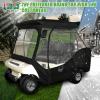 image10L0L 4 Passenger Golf Cart Enclosure for Club Car DS 600D Waterproof Windproof Portable Transparent Golf Cart Rain CoverDriving Enclosure Black Tailight Can Be Seen