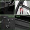 image10L0L 4 Passenger Golf Cart Enclosure for Club Car DS 600D Waterproof Windproof Portable Transparent Golf Cart Rain CoverDriving Enclosure Black Tailight Can Be Seen
