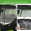 image10L0L 4 Passenger Golf Cart Enclosure for Club Car DS 600D Waterproof Windproof Portable Transparent Golf Cart Rain CoverDriving Enclosure Black Tailight Can Be Seen