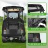 image10L0L Deluxe Golf Cart Enclosure 2 Passenger for Club Car Precedent Onward ampamp Tempo Golf Cart 4 Sided Clear PVC Window with Security Side Mirror Openings and Zipper Entry Golf Cart Rain CoverBlack