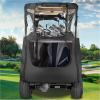 image10L0L Deluxe Golf Cart Enclosure 2 Passenger for Club Car Precedent Onward ampamp Tempo Golf Cart 4 Sided Clear PVC Window with Security Side Mirror Openings and Zipper Entry Golf Cart Rain CoverBlack