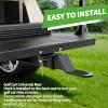 image10L0L Deluxe Golf Cart Trailer Hitch Kit Fit for Backseat Footrest with 2quot Receiver HighStrength Universal Fit Seamless Compatibl Club Car EZGO Yamaha Ideal for Golf Cart Trailers
