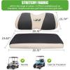 image10L0L Elastic Golf Cart Seat Covers for Yamaha Club Car Precedent and Most Original Front Seat Sandwich Material A Perfect Balance of Warmth in Winter and Cooling in SummerBlack and Beige