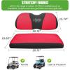 image10L0L Elastic Golf Cart Seat Covers for Yamaha Club Car Precedent and Most Original Front Seat Sandwich Material A Perfect Balance of Warmth in Winter and Cooling in SummerRed and Black