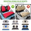 image10L0L Elastic Golf Cart Seat Covers for Yamaha Club Car Precedent and Most Original Front Seat Sandwich Material A Perfect Balance of Warmth in Winter and Cooling in SummerRed and Black
