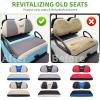 image10L0L Elastic Golf Cart Seat Covers for Yamaha Club Car Precedent and Most Original Front Seat Sandwich Material A Perfect Balance of Warmth in Winter and Cooling in SummerGray and Beige