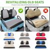 image10L0L Elastic Golf Cart Seat Covers for Yamaha Club Car Precedent and Most Original Front Seat Sandwich Material A Perfect Balance of Warmth in Winter and Cooling in SummerGray and Black