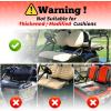 image10L0L Elastic Golf Cart Seat Covers for Yamaha Club Car Precedent and Most Original Front Seat Sandwich Material A Perfect Balance of Warmth in Winter and Cooling in SummerGray and Beige