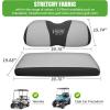 image10L0L Elastic Golf Cart Seat Covers for Yamaha Club Car Precedent and Most Original Front Seat Sandwich Material A Perfect Balance of Warmth in Winter and Cooling in SummerGray and Black