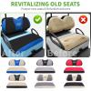 image10L0L Elastic Golf Cart Seat Covers for Yamaha Club Car Precedent and Most Original Front Seat Sandwich Material A Perfect Balance of Warmth in Winter and Cooling in SummerBlack and Blue