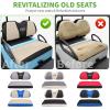 image10L0L Elastic Golf Cart Seat Covers for Yamaha Club Car Precedent and Most Original Front Seat Sandwich Material A Perfect Balance of Warmth in Winter and Cooling in SummerBeige and Black