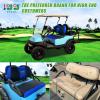 image10L0L Elastic Golf Cart Seat Covers for Yamaha Club Car Precedent and Most Original Front Seat Sandwich Material A Perfect Balance of Warmth in Winter and Cooling in SummerBlack and Blue