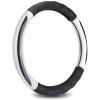 image10L0L Golf Cart 14quot Steering Leather Wheel Cover for Club Car DS Precedent for Yamaha Models Breathable Rubber Leather MaterialsGood Texture Nice Look Black White Colorblackwhite