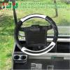 image10L0L Golf Cart 14quot Steering Leather Wheel Cover for Club Car DS Precedent for Yamaha Models Breathable Rubber Leather MaterialsGood Texture Nice Look Black White Colorblackwhite