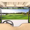image10L0L Golf Cart 5 Panel Wide Angle Panoramic Rear View Mirror Universal Fit for Yamaha EZGO TXT EZGO RXV Club Car DS Club Car Precedent Golf Cart