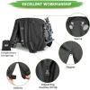 image10L0L Golf Cart Covers Universal Fits Yamaha EZGO Club Car Lifted 24 Passengers 600D Waterproof Windproof Sunproof Outdoor Full Cover 3ZipperBlack 600D