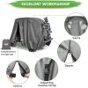 image10L0L Golf Cart Covers Universal Fits Yamaha EZGO Club Car Lifted 24 Passengers 600D Waterproof Windproof Sunproof Outdoor Full Cover 3ZipperGray 600D