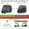 image10L0L Golf Cart Covers Universal Fits Yamaha EZGO Club Car Lifted 24 Passengers 600D Waterproof Windproof Sunproof Outdoor Full Cover 3ZipperGray 600D