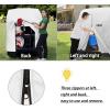 image10L0L Golf Cart Covers Universal Fits Yamaha EZGO Club Car Lifted 24 Passengers 600D Waterproof Windproof Sunproof Outdoor Full Cover 3ZipperSilver 400D