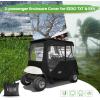 image10L0L Golf Cart Deluxe Driving Enclosure 2 Passenger Fits EZGO TXT ampamp RXV Golf Cart Only Heavy Duty 600D Waterproof Portable Drivable Golf Cart Storage Cover EnclosureGolf Buggy Keep Warm Cover