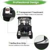 image10L0L Golf Cart Deluxe Driving Enclosure 2 Passenger Fits EZGO TXT ampamp RXV Golf Cart Only Heavy Duty 600D Waterproof Portable Drivable Golf Cart Storage Cover EnclosureGolf Buggy Keep Warm Cover