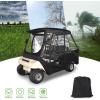 image10L0L Golf Cart Driving Enclosure for Club Car DS 24 Passenger Short Roof Waterproof Windproof Heavy Duty 600D Rain Cover with 4Sided Clear Windows ampamp Durable Door Zipper AllWeather Protection
