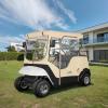 image10L0L Golf Cart Enclosure 2 Passenger for EZGO TXTWaterproof Portable Drivable Golf Cart Storage CoverTravel 4Sided EnclosureBeige