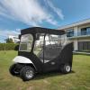 image10L0L Golf Cart Enclosure 2 Passenger for EZGO TXTWaterproof Portable Drivable Golf Cart Storage CoverTravel 4Sided EnclosureBlack