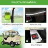 image10L0L Golf Cart Enclosure Fit for 2 Passengers EZGO TXT RXV600D Waterproof Snowproof Golf Buggy Keep Warm Cover 2 Door Zippers 4Side Clear Window and 4 Windproof Hooks Golf Cart Rain Cover BlackBeige