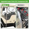 image10L0L Golf Cart Enclosure Fit for 2 Passengers EZGO TXT RXV600D Waterproof Snowproof Golf Buggy Keep Warm Cover 2 Door Zippers 4Side Clear Window and 4 Windproof Hooks Golf Cart Rain Cover BlackBeige