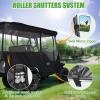 image10L0L Golf Cart Enclosures Cover for 4 Passenger Club Car Precedent Vehicle or Club Car Precedent Extended Roof Cart All Weather Windproof Waterproof Rain Cover 4Sided Clear Window ampamp Rollup Zipper
