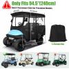 image10L0L Golf Cart Enclosures Cover for 4 Passenger Club Car Precedent Vehicle or Club Car Precedent Extended Roof Cart All Weather Windproof Waterproof Rain Cover 4Sided Clear Window ampamp Rollup Zipper