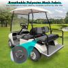 image10L0L Golf Cart Front  Rear Seat Cover Set for EZGO TXT RXV ampamp Club Car DS 4 Passenger Models Bench Seat Covers Kit Breathable Washable Polyester Mesh Cloth SXSGreyBlackFrontRear Seat Cover