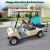 image10L0L Golf Cart Front  Rear Seat Cover Set for EZGO TXT RXV ampamp Club Car DS 4 Passenger Models Bench Seat Covers Kit Breathable Washable Polyester Mesh Cloth SXSBlackBlueFrontRear Seat Cover