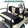 image10L0L Golf Cart Front  Rear Seat Cover Set for EZGO TXT RXV ampamp Club Car DS 4 Passenger Models Bench Seat Covers Kit Breathable Washable Polyester Mesh Cloth SXSBlackBeigeFrontRear Seat Cover