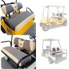 image10L0L Golf Cart Front  Rear Seat Cover Set for EZGO TXT RXV ampamp Club Car DS 4 Passenger Models Bench Seat Covers Kit Breathable Washable Polyester Mesh Cloth SXSGreyBeigeFrontRear Seat Cover