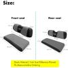 image10L0L Golf Cart Front  Rear Seat Cover Set for EZGO TXT RXV ampamp Club Car DS 4 Passenger Models Bench Seat Covers Kit Breathable Washable Polyester Mesh Cloth SXSGreyBlackFrontRear Seat Cover