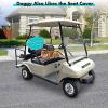 image10L0L Golf Cart Front  Rear Seat Cover Set for EZGO TXT RXV ampamp Club Car DS 4 Passenger Models Bench Seat Covers Kit Breathable Washable Polyester Mesh Cloth SXSGreyBlackFrontRear Seat Cover