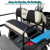 image10L0L Golf Cart Front and Rear Seat Cover Set for Club Car PrecedentOnwardTempo ampamp Yamaha G29 DriveDrive 2Stylish 4 Passenger Front Back Seat CoversBreathable Washable Polyester Mesh BlackGreyBlackBeigeFrontRear Seat Cover