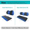 image10L0L Golf Cart Front and Rear Seat Cover Set for Club Car PrecedentOnwardTempo ampamp Yamaha G29 DriveDrive 2Stylish 4 Passenger Front Back Seat CoversBreathable Washable Polyester Mesh BlackGreyBlackBlueFrontRear Seat Cover